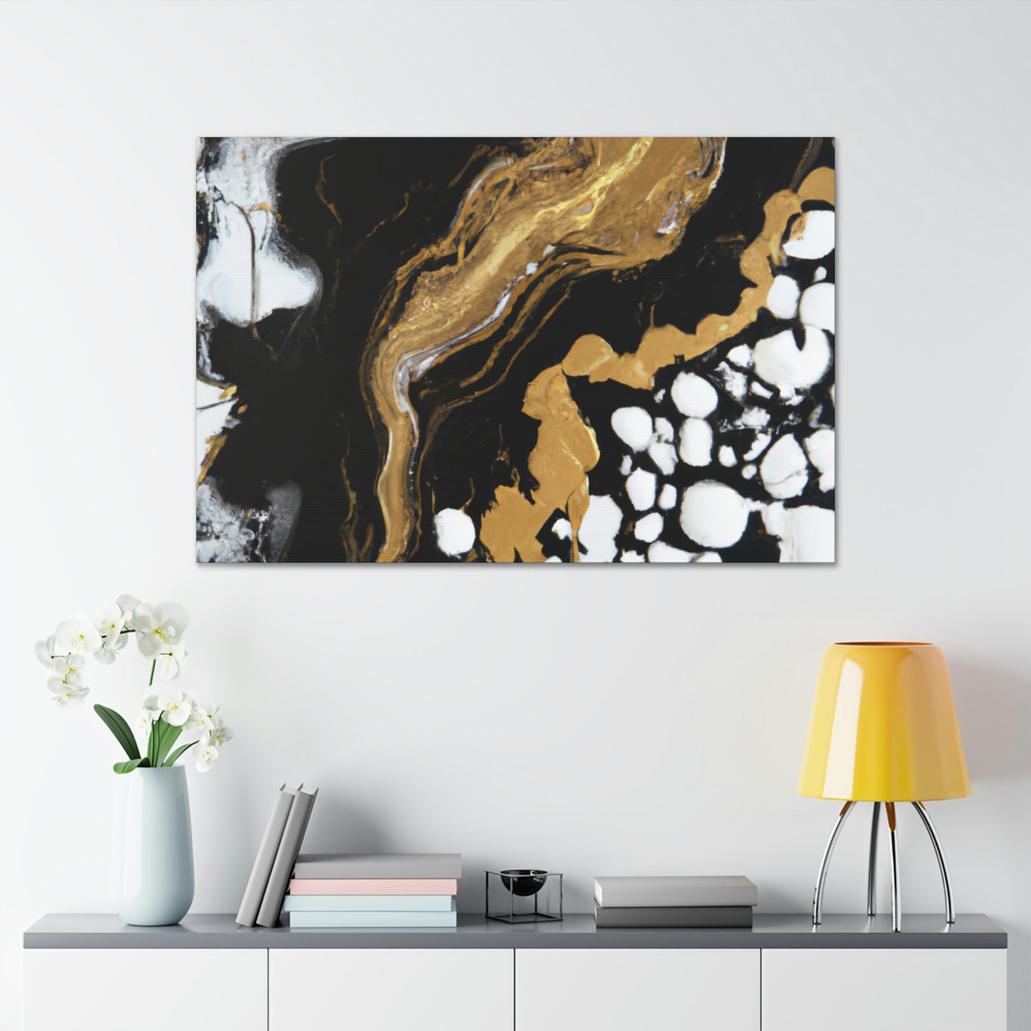 Glittering Ebony Cosmos - Canvas