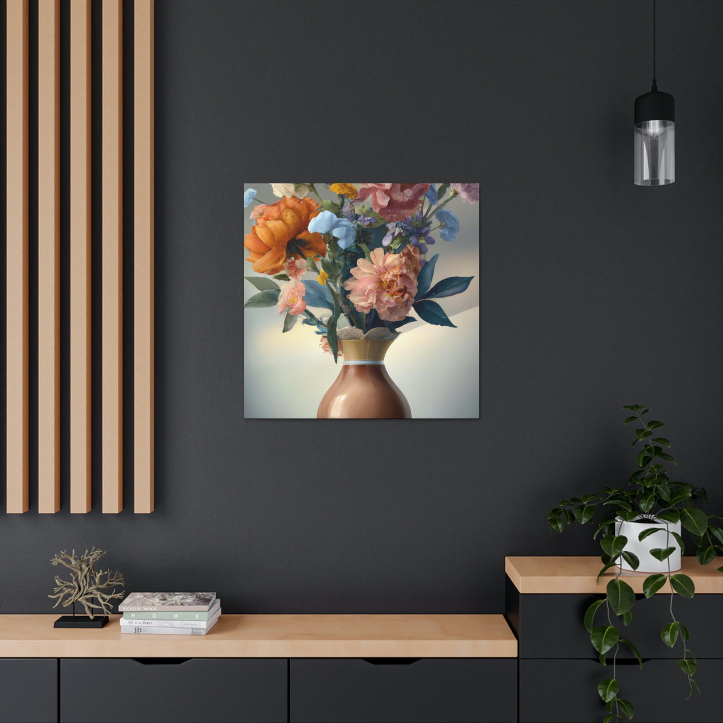 Blooming Floral Splendor. - Canvas