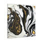 Ebony Gilded Flux - Canvas