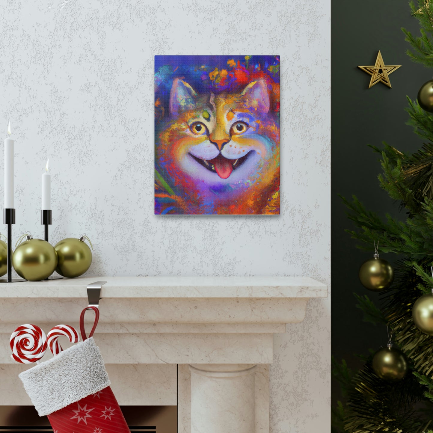 Vivid Feline. - Canvas
