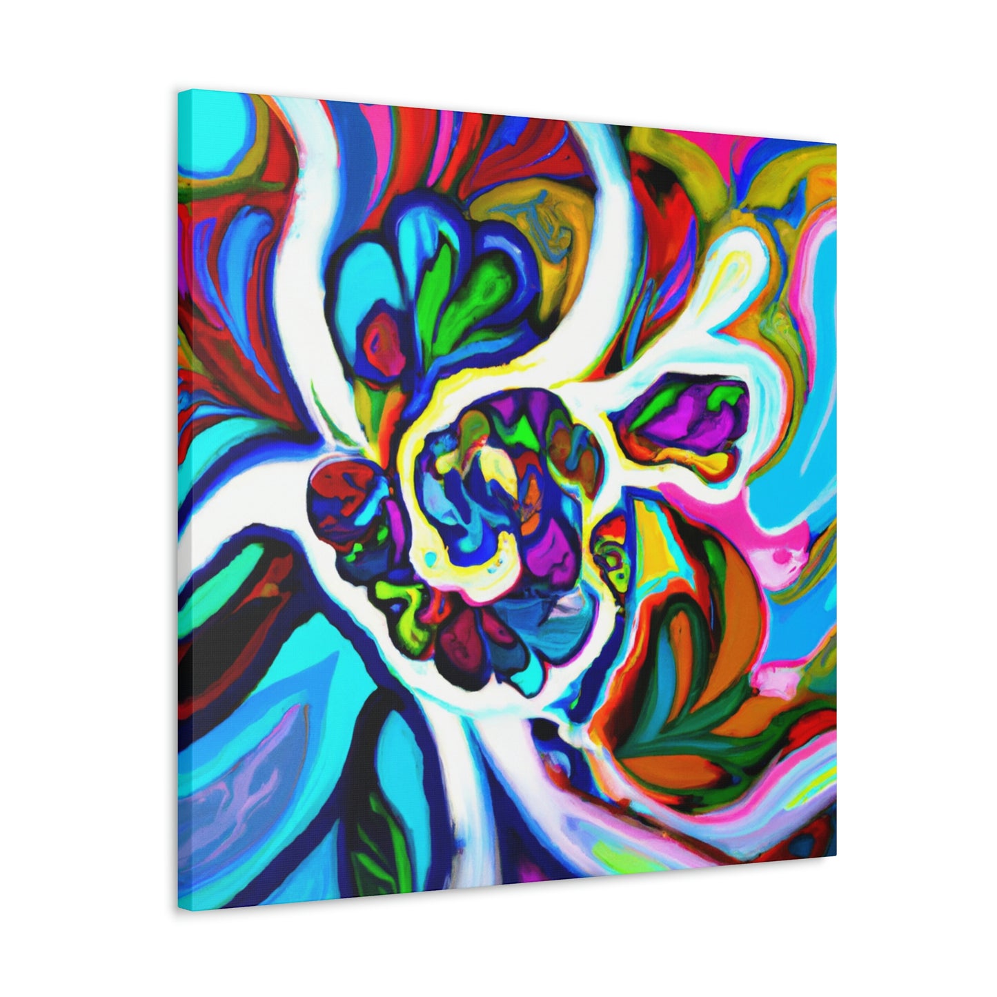 Psychedelic Bloom. - Canvas