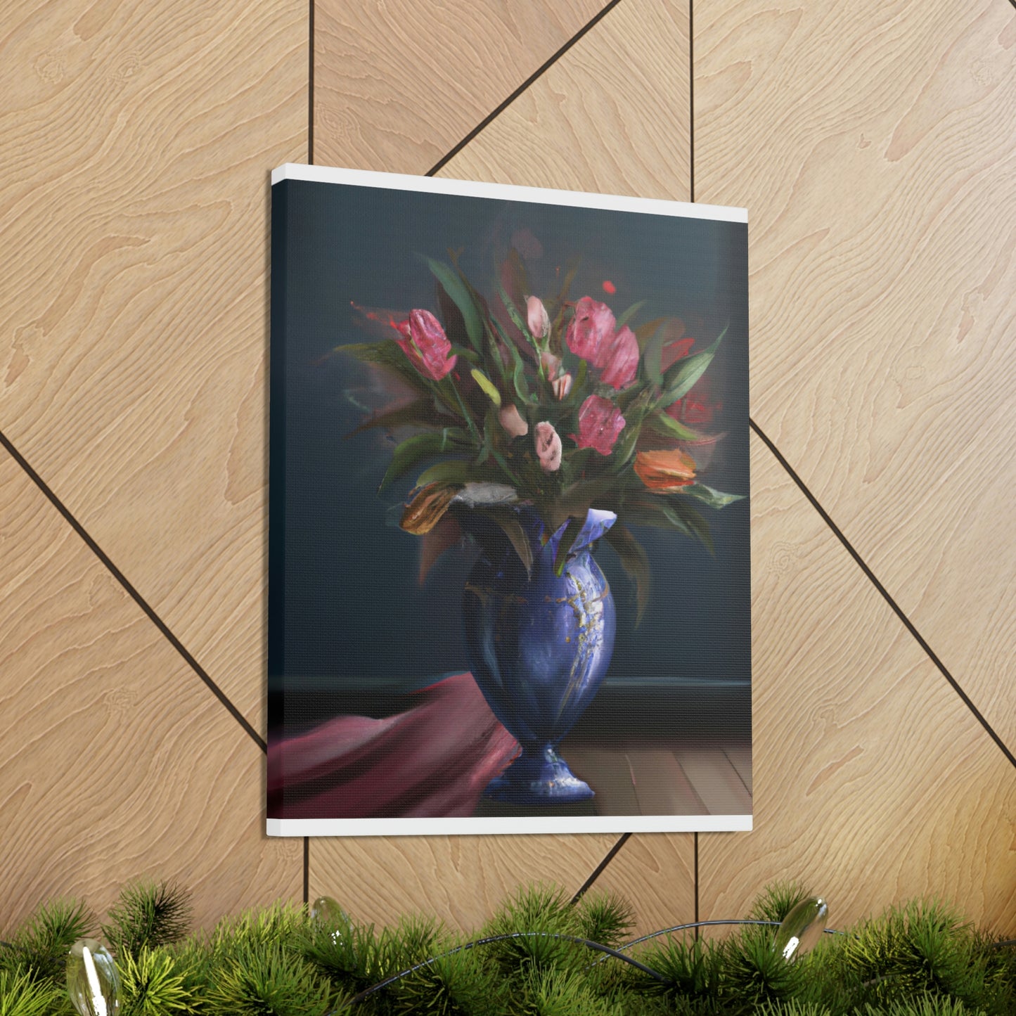 "Floral Finesse Flourish - Canvas