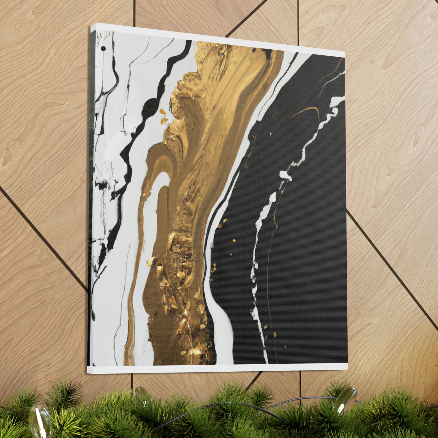 Golden Flow Fusion - Canvas