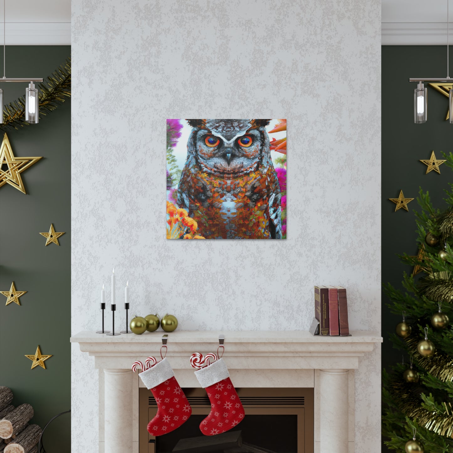 Owl's Splendor. - Canvas