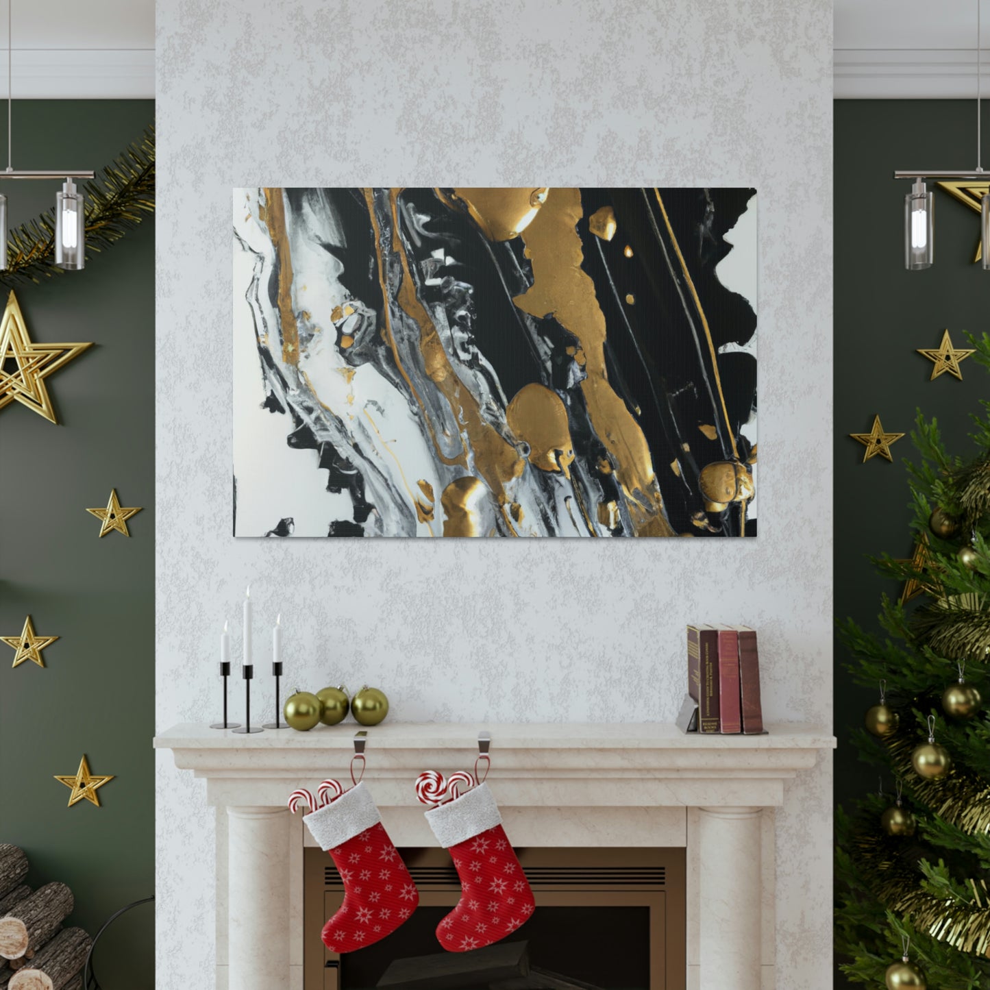 Glittering Noir Luxe - Canvas