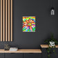 Vivid Floral Vibe. - Canvas
