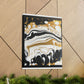 Golden Flux Swirls - Canvas