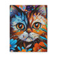 Flower Cat. - Canvas