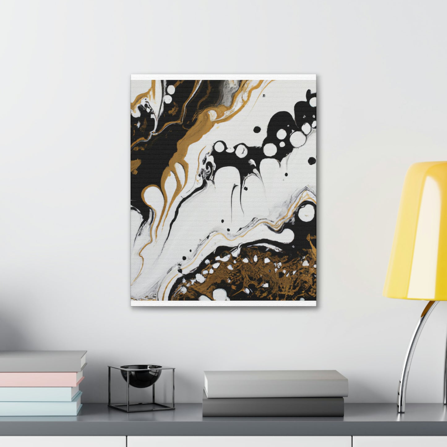 Mystic Gold Wave. - Canvas