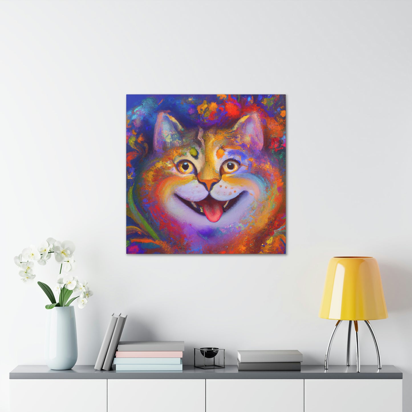 Vivid Feline. - Canvas
