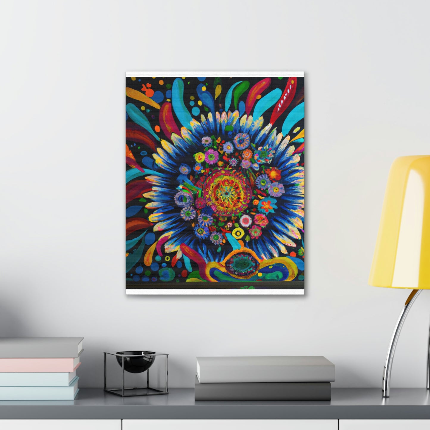 Vibrant Bloom. - Canvas