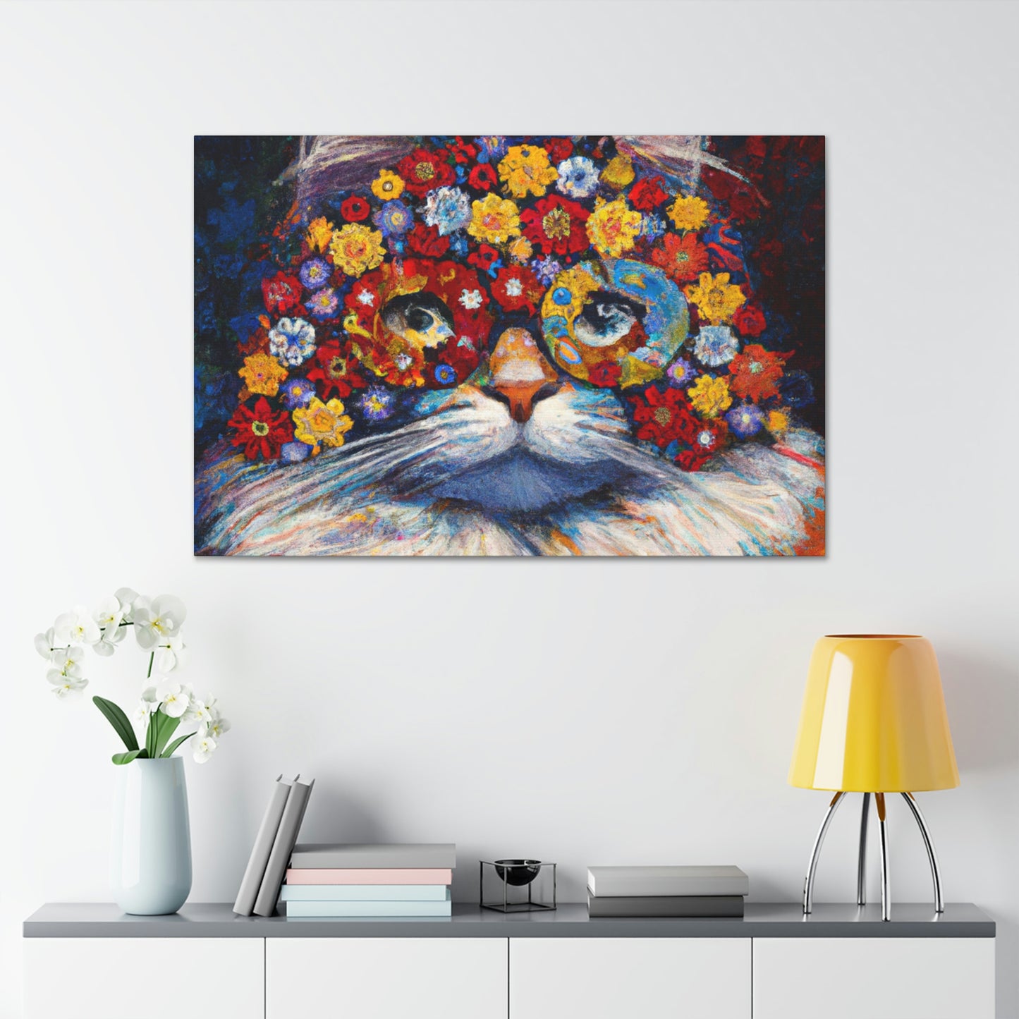 "Feline Vibrance" - Canvas