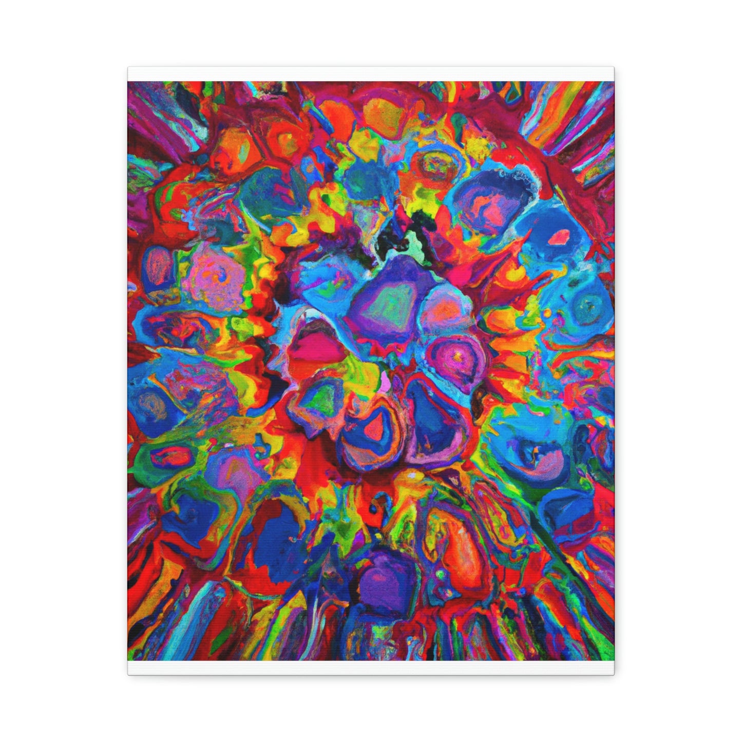Trippy Floral. - Canvas