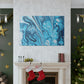 Aqua Swirl. - Canvas