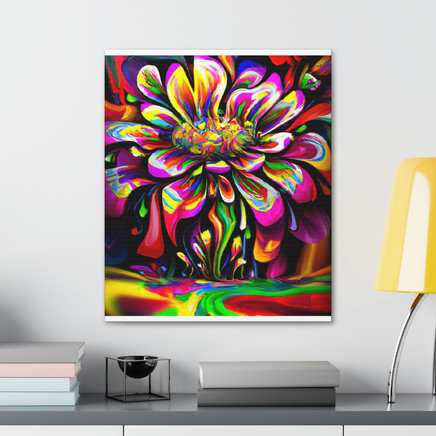 Groovy Bloom. - Canvas