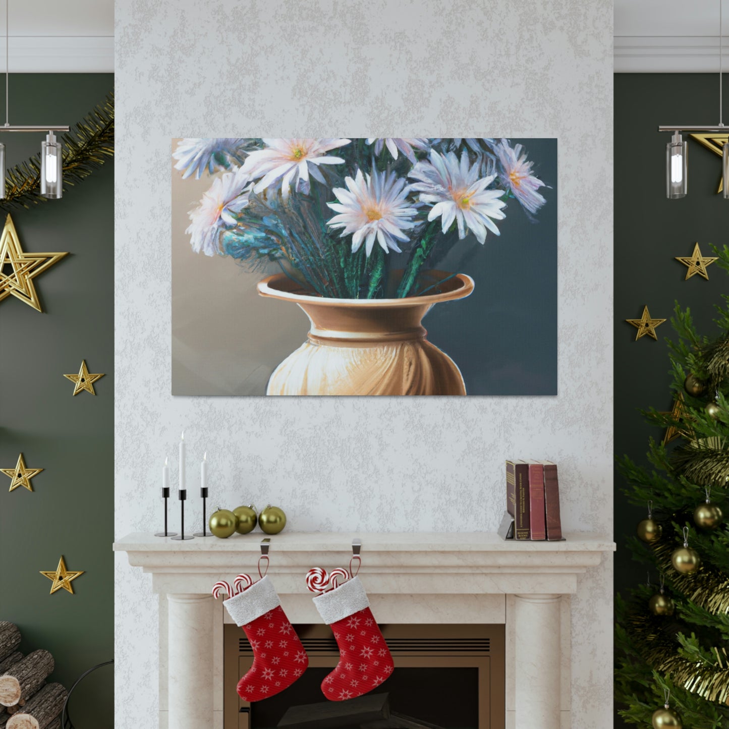 "Flower Vase Delight." - Canvas