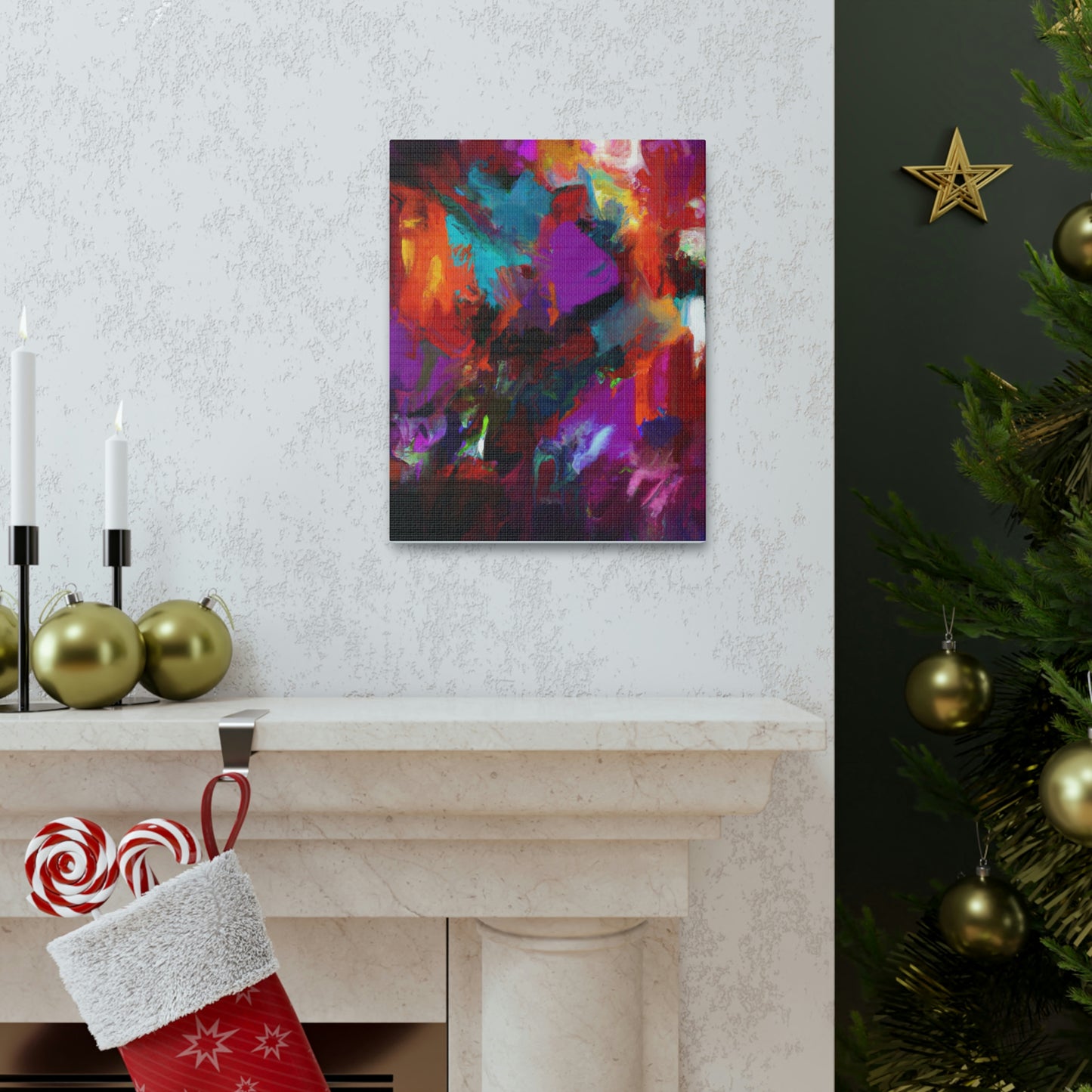"Color Cascade" - Canvas