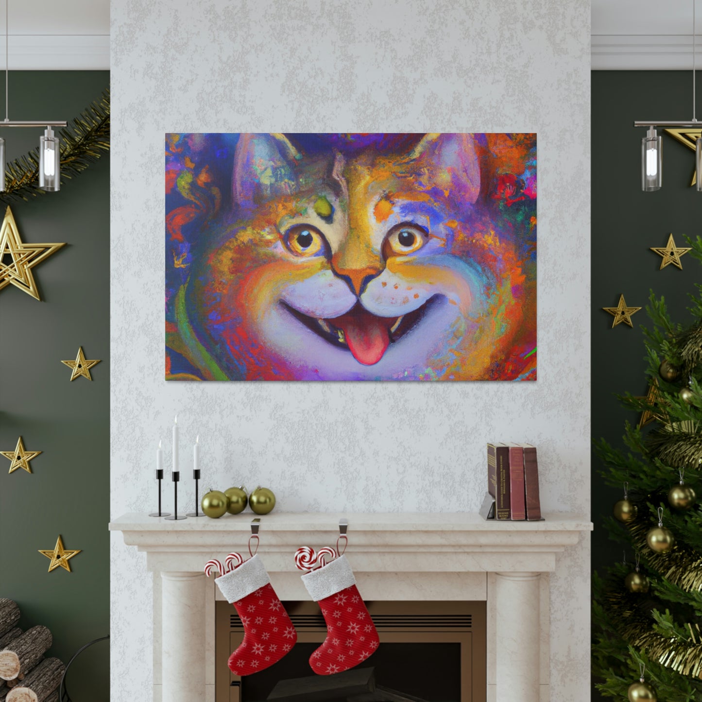 Vivid Feline. - Canvas