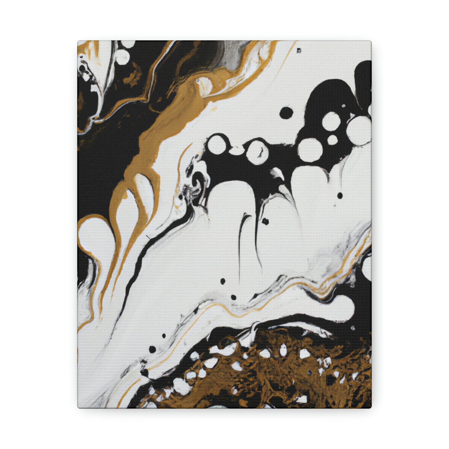 Mystic Gold Wave. - Canvas