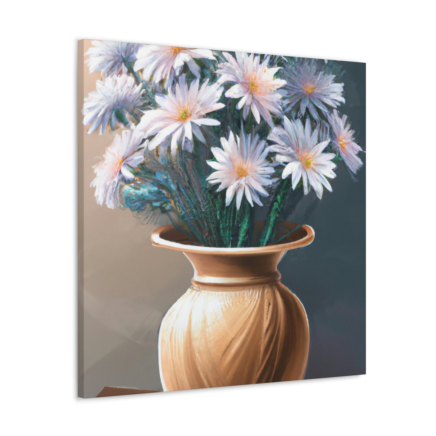 "Flower Vase Delight." - Canvas