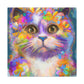 "Cat Rainbow". - Canvas