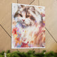 Feline Flora. - Canvas