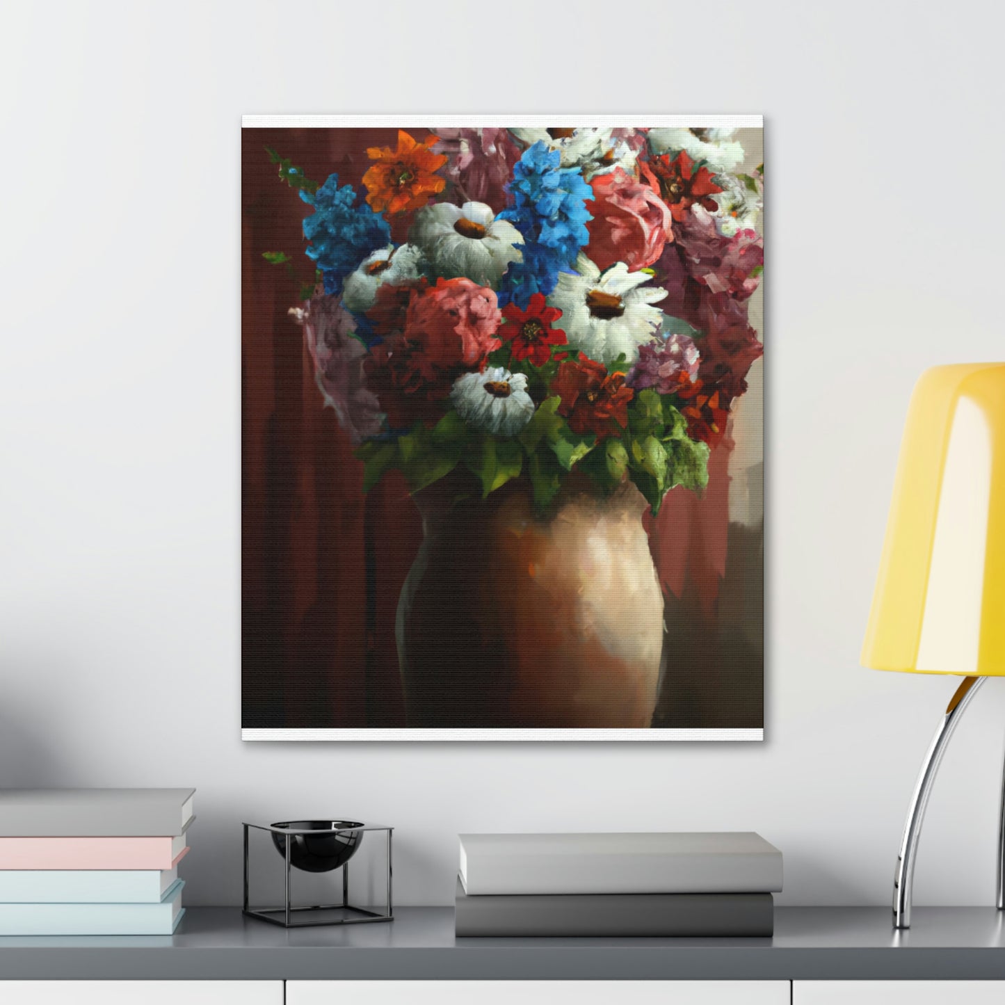 Vibrant Petal Bouquet. - Canvas
