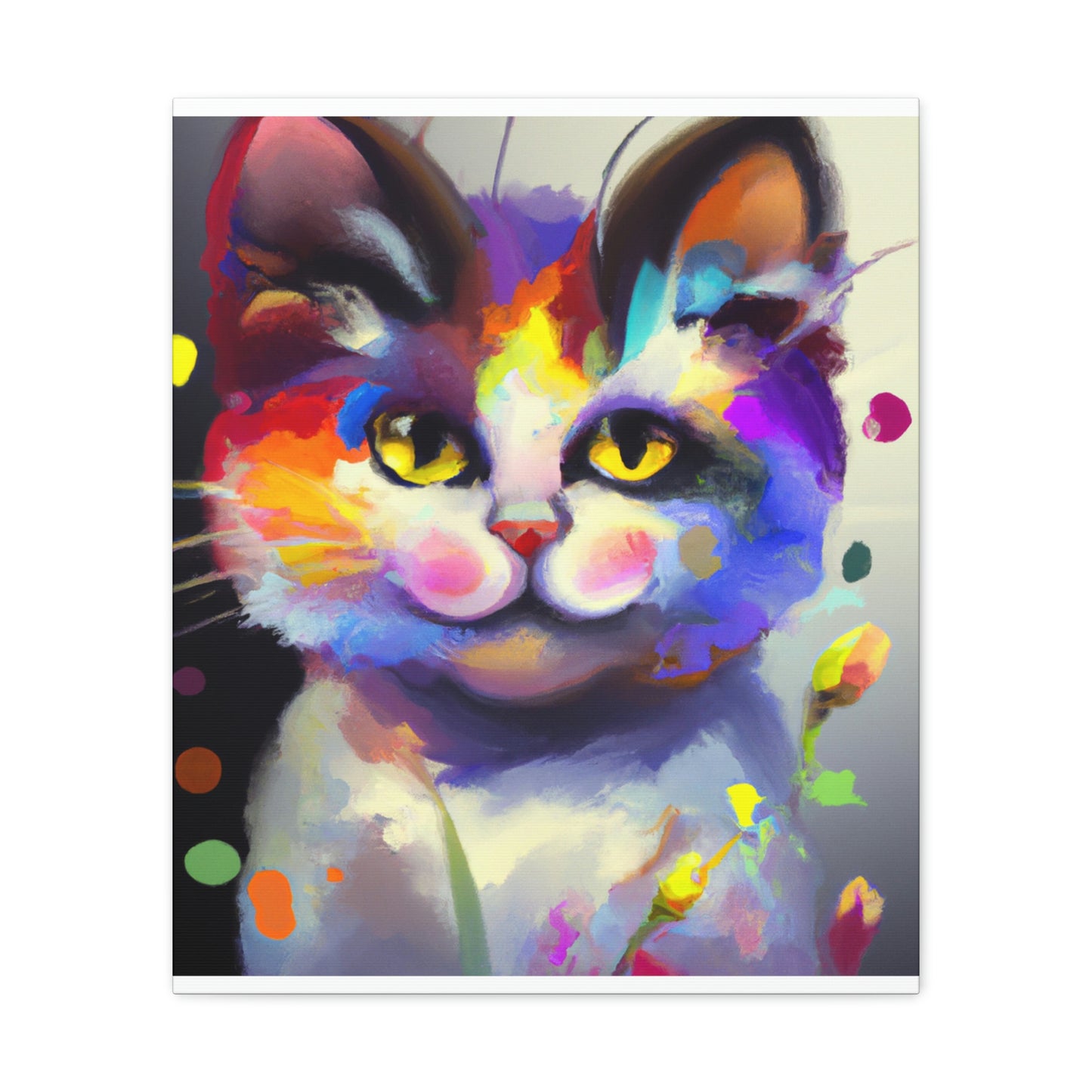 "Fur Florals" - Canvas