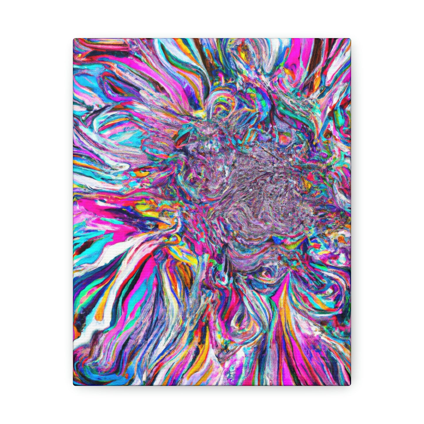 Psychedelic Bloom. - Canvas