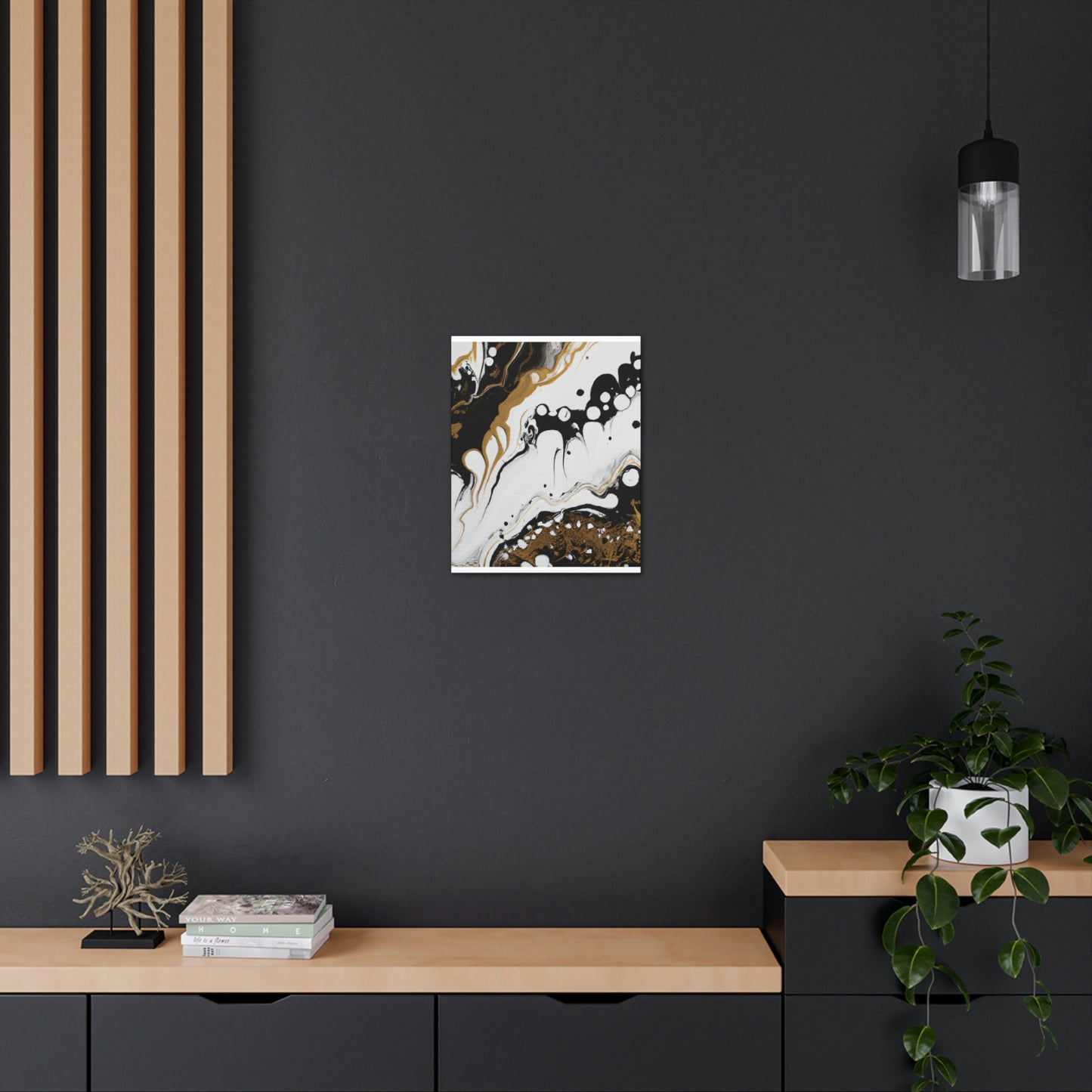 Mystic Gold Wave. - Canvas