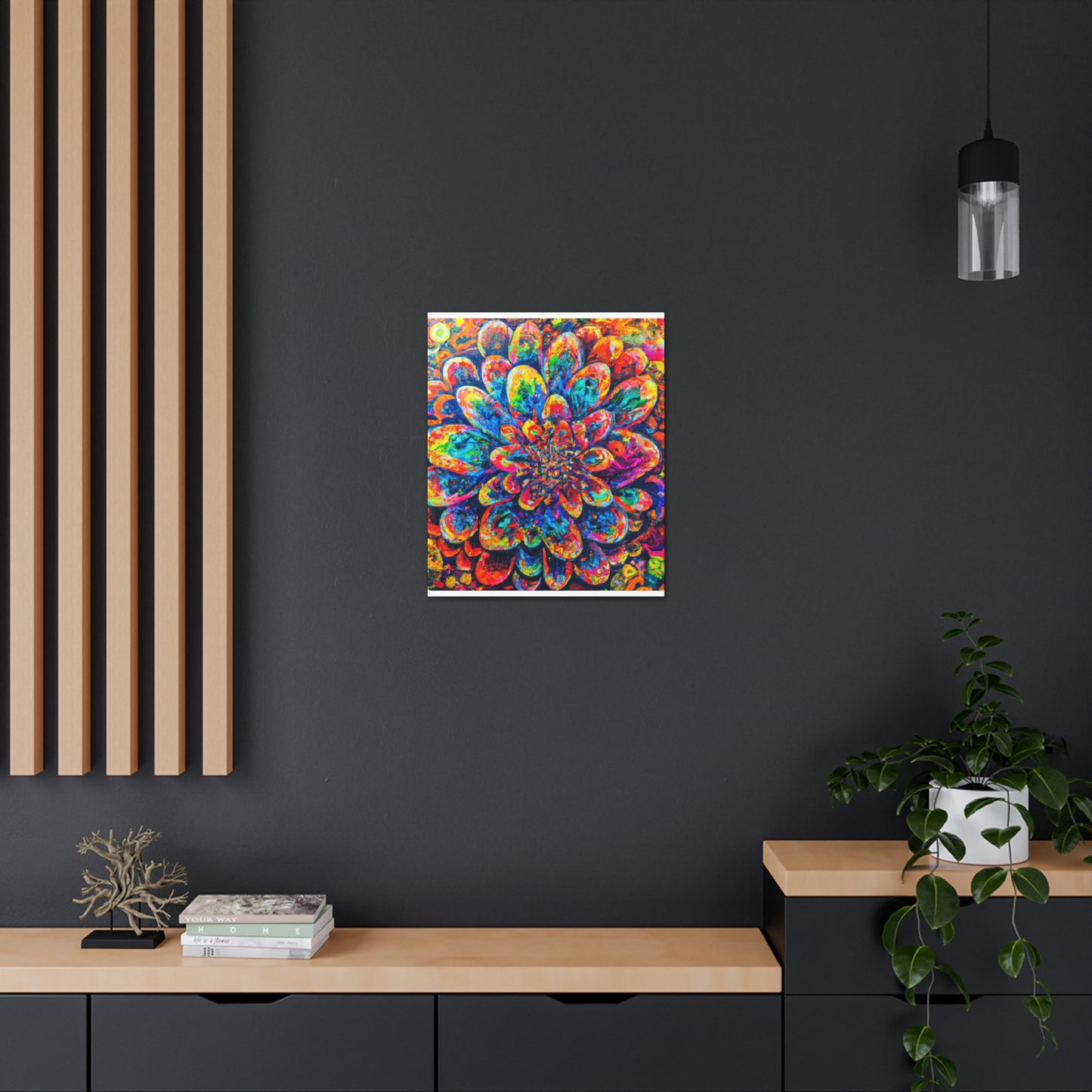 Psychedelic Bloom. - Canvas