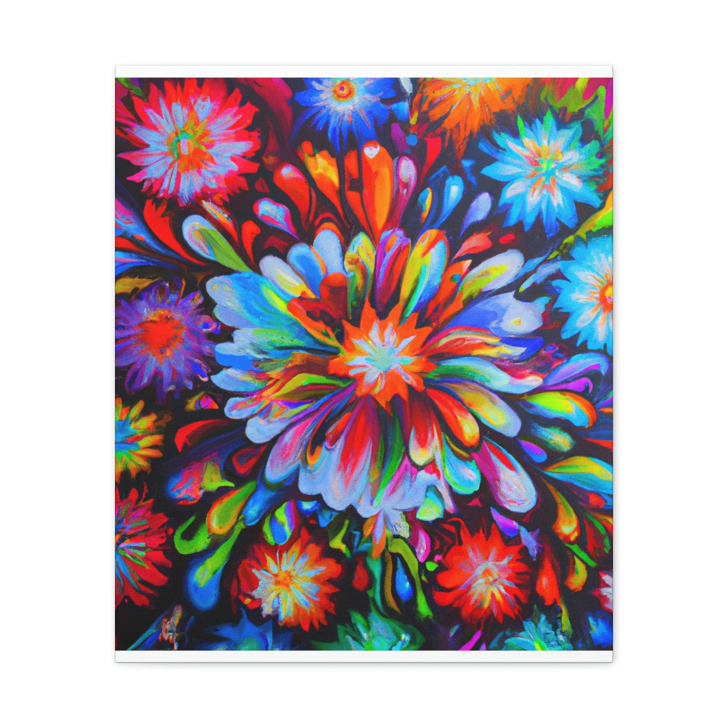 Vivid Floralscape. - Canvas