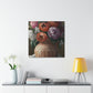 "Fading Floral Finesse" - Canvas