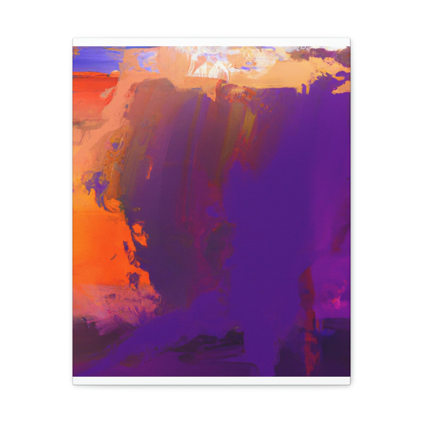 "Brushed Hues" - Canvas