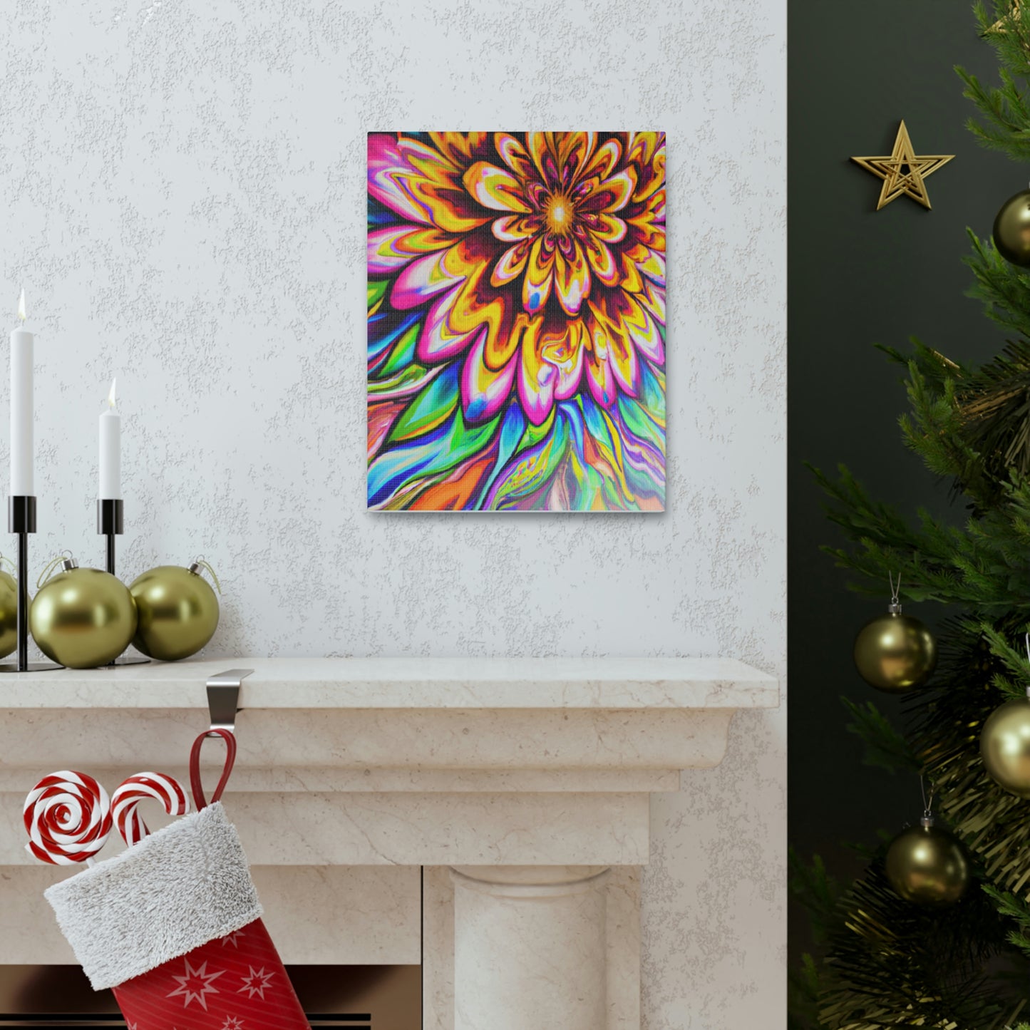 Psychedelic Bloom - Canvas