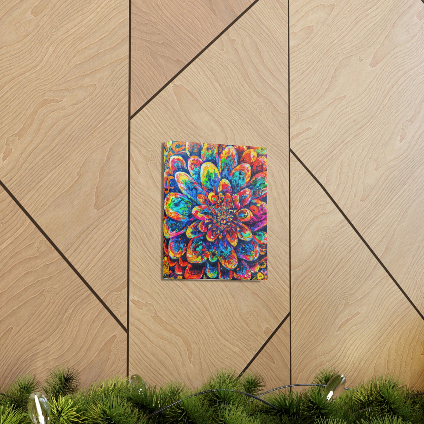 Psychedelic Bloom. - Canvas