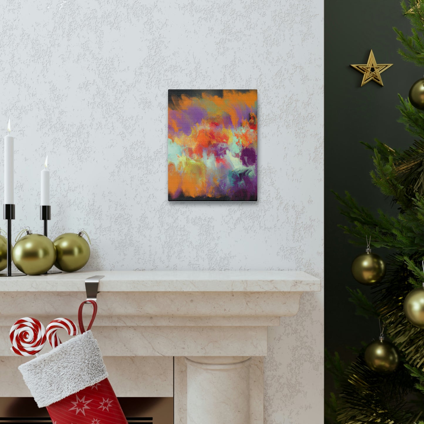 Coral Sparkle. - Canvas