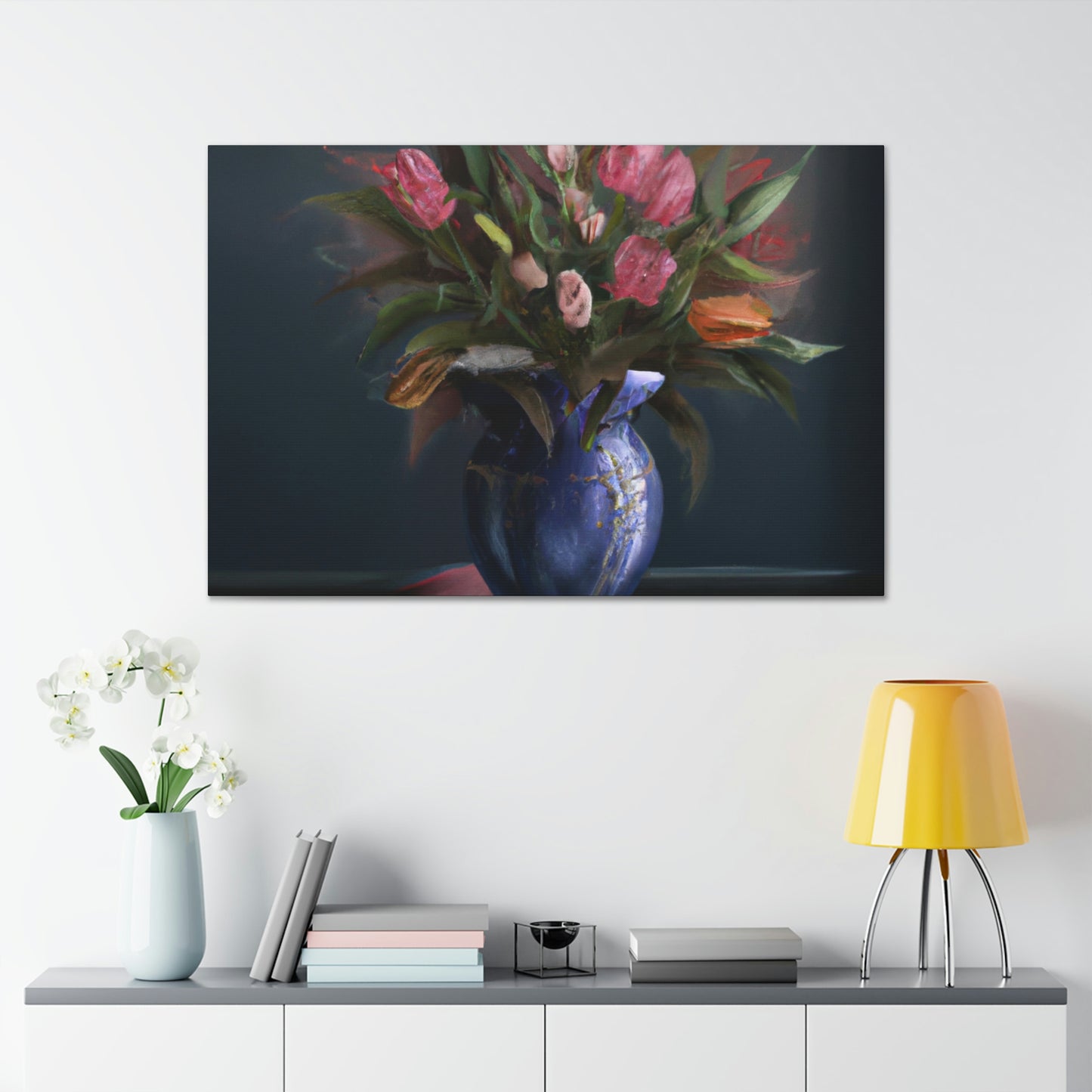 "Floral Finesse Flourish - Canvas