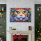 Feline Floral - Canvas