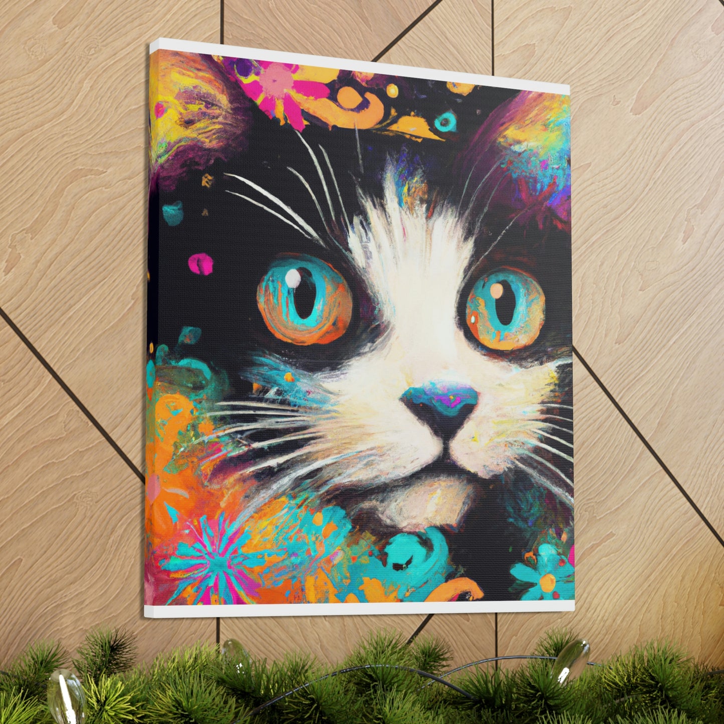 Feline Flourish. - Canvas
