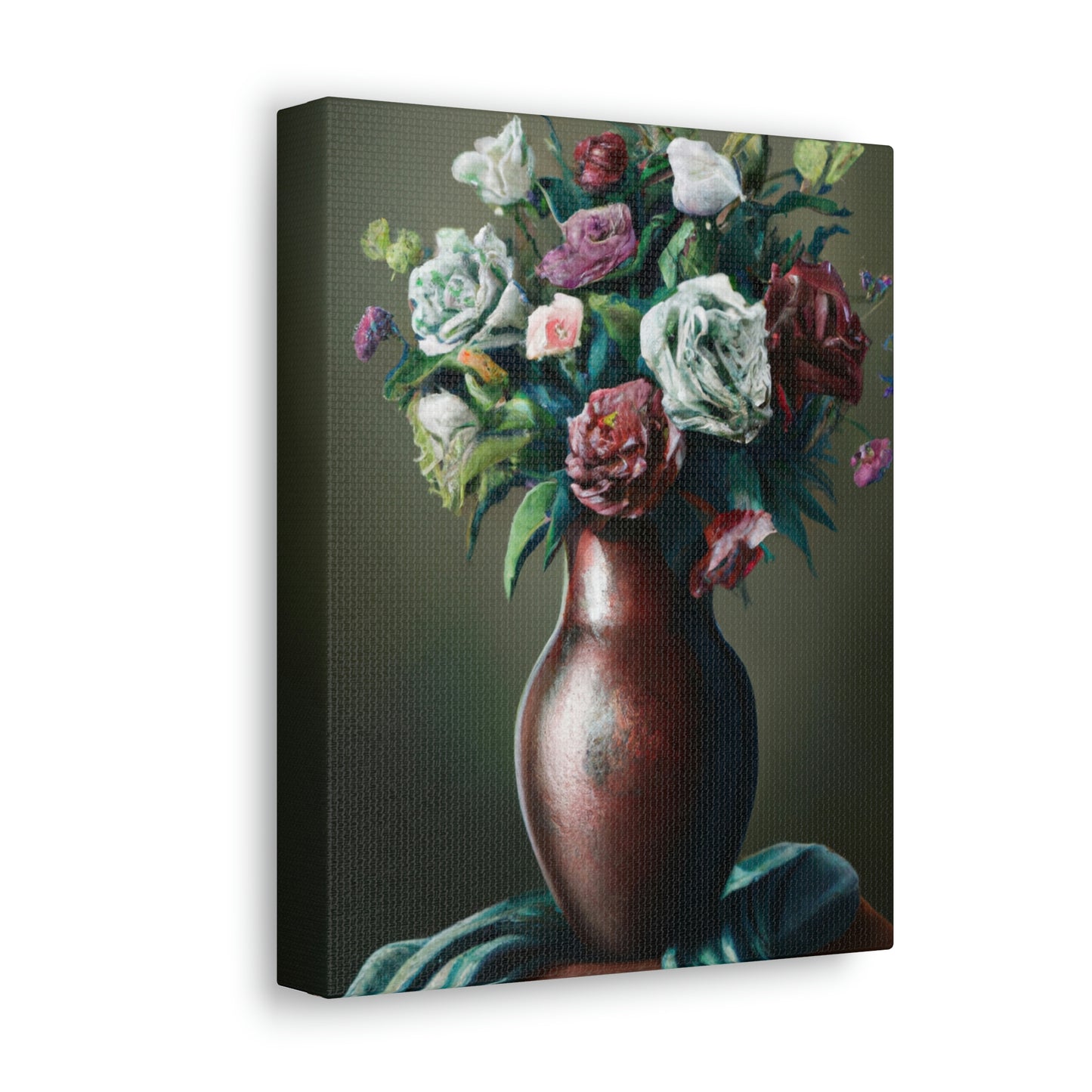"Delicate Floral Flourish" - Canvas
