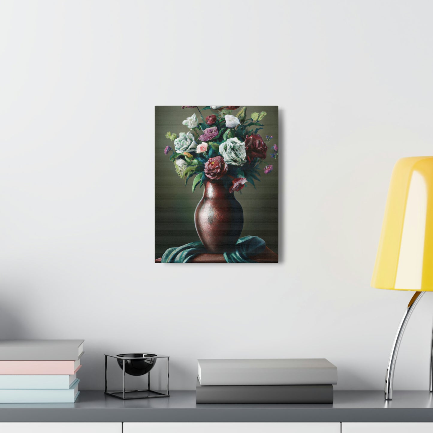 "Delicate Floral Flourish" - Canvas
