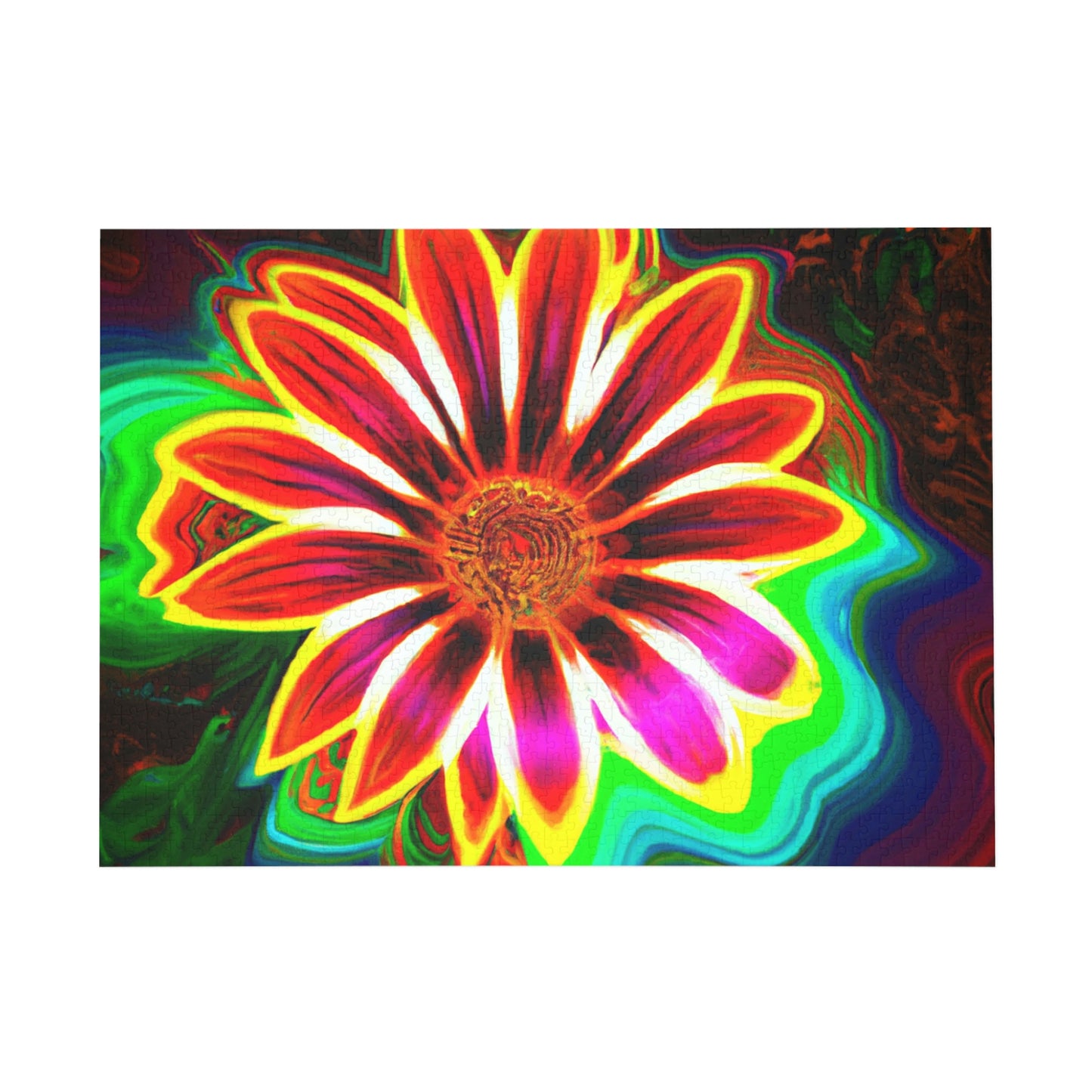 Psychedelic Petal Burst- Puzzle