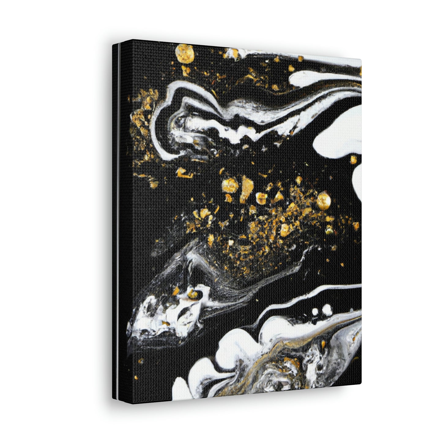 Golden Flow Fusion - Canvas