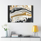 Golden Flux Swirls - Canvas