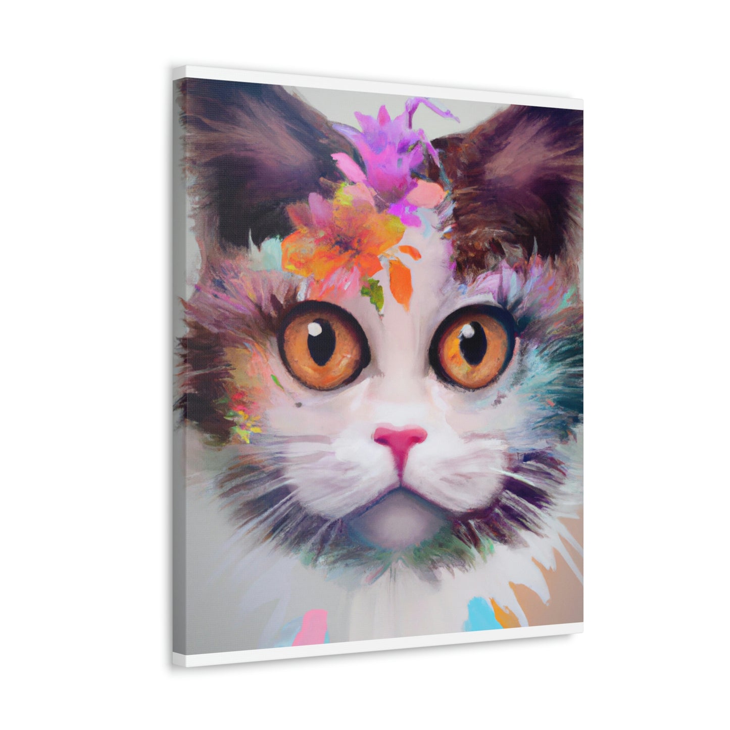 Floral Feline - Canvas