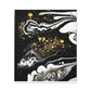 Golden Flow Fusion - Canvas