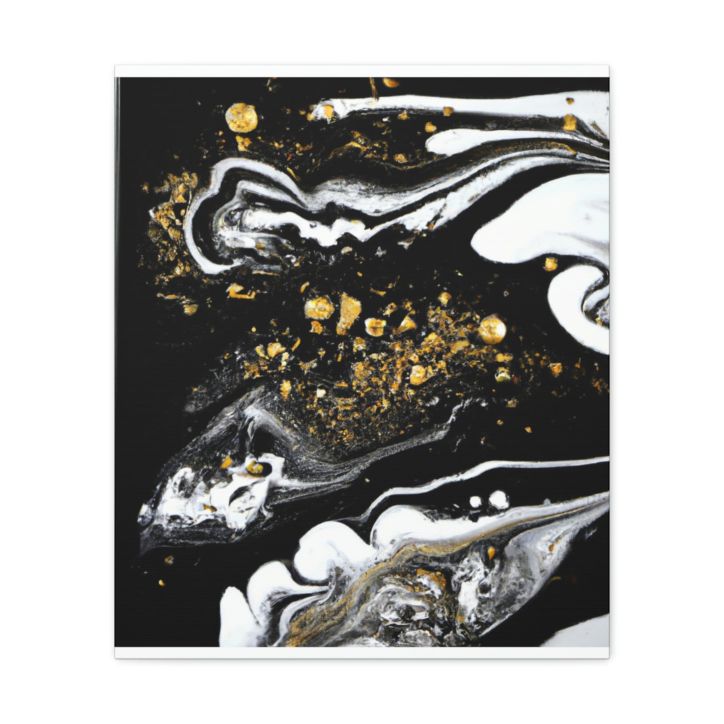 Golden Flow Fusion - Canvas