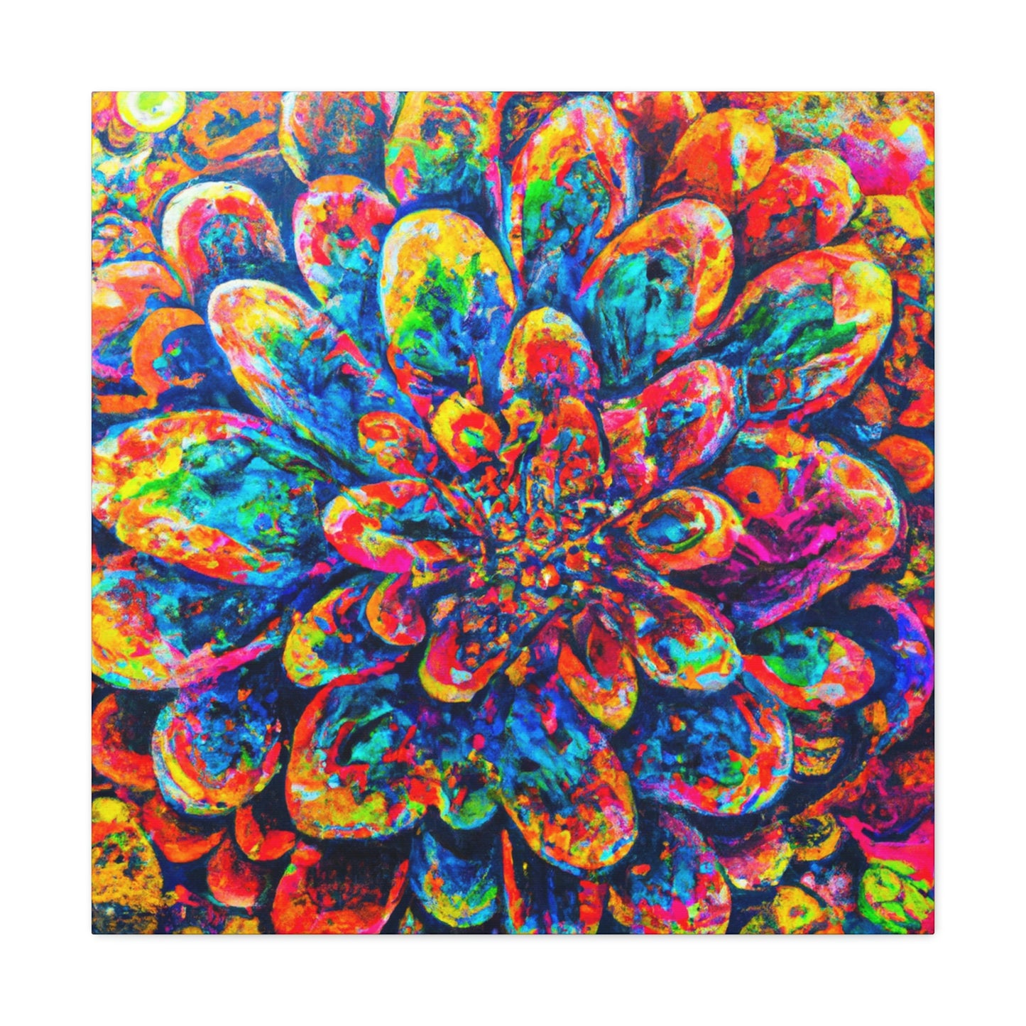 Psychedelic Bloom. - Canvas