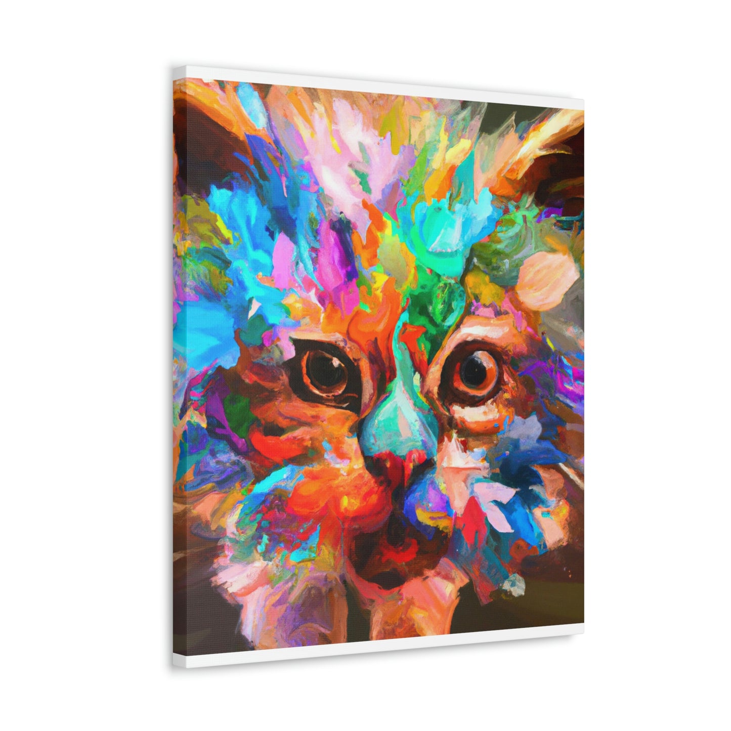 "Floral Feline" - Canvas